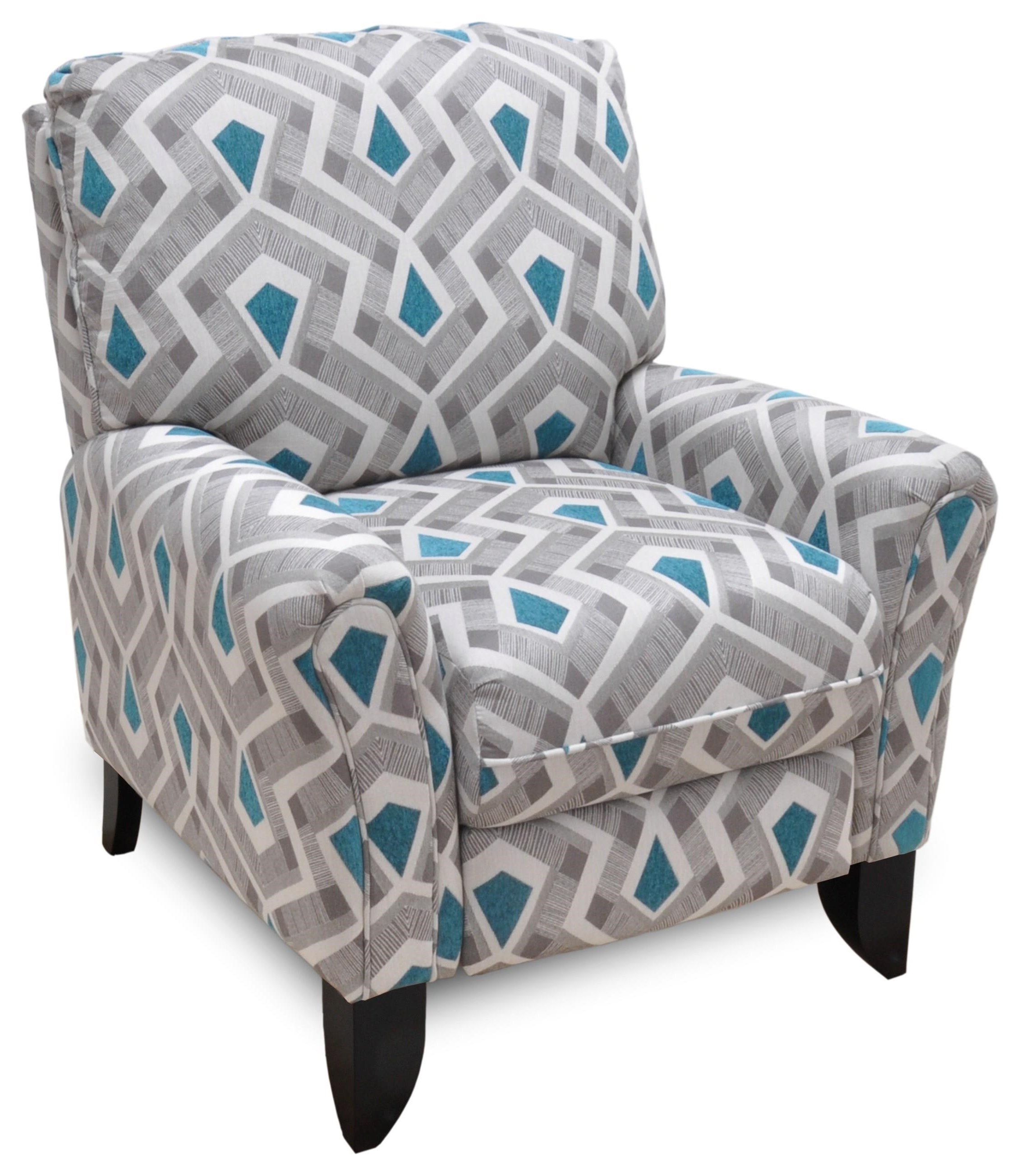 Gray patterned recliner sales