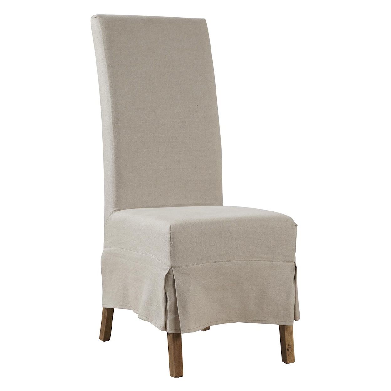 Furniture Classics Accents Linen Slip Covered Parsons Chair