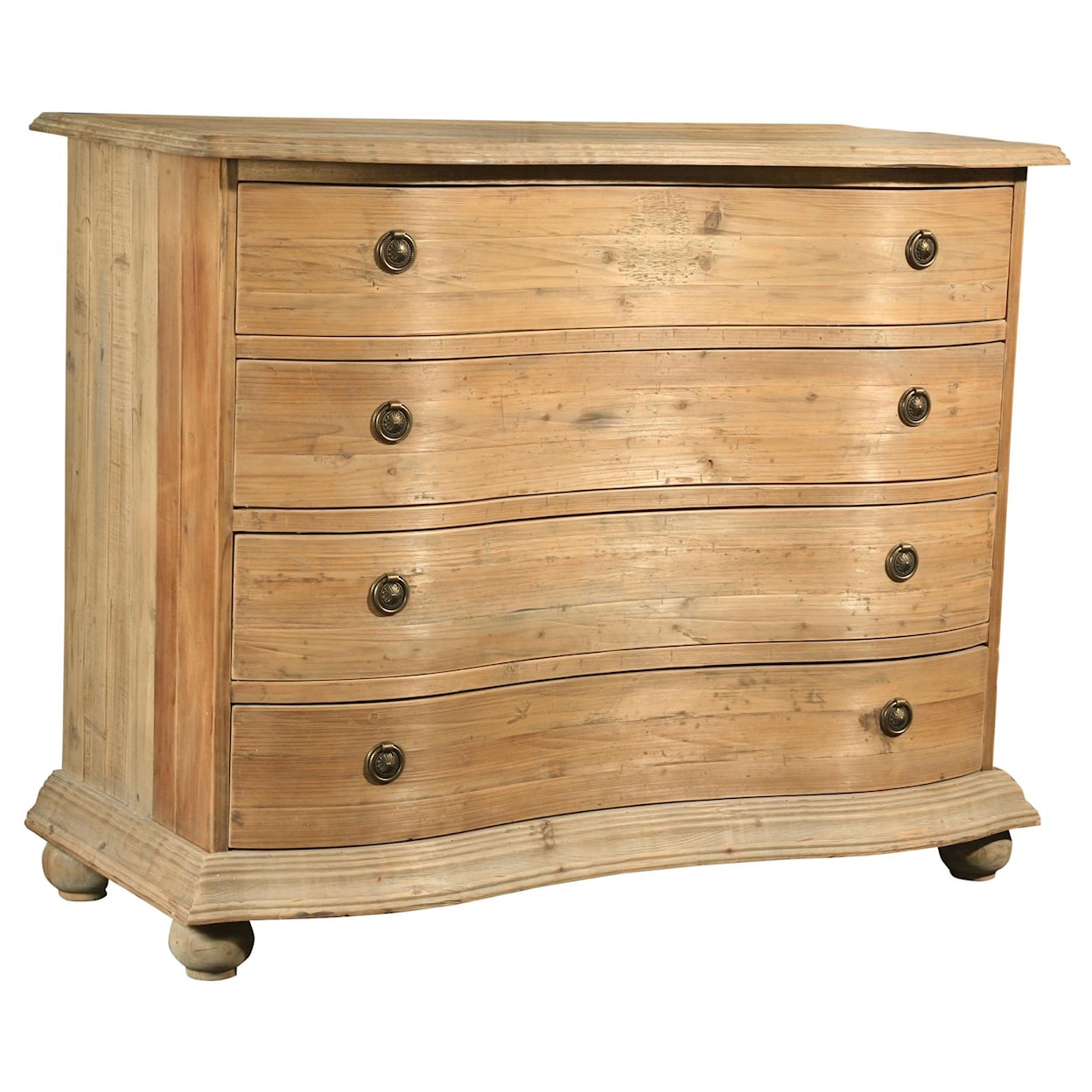 Furniture Classics Accents Pine Bowfront Chest