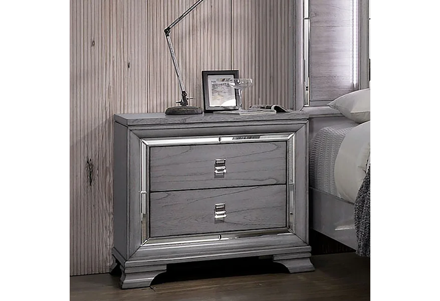Alanis Nightstand by Furniture of America at Corner Furniture