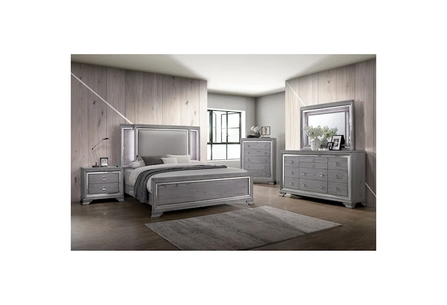 Alanis California King Bedroom Set by Furniture of America at Furniture and More