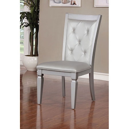 ALENA SILVER DINING CHAIR |