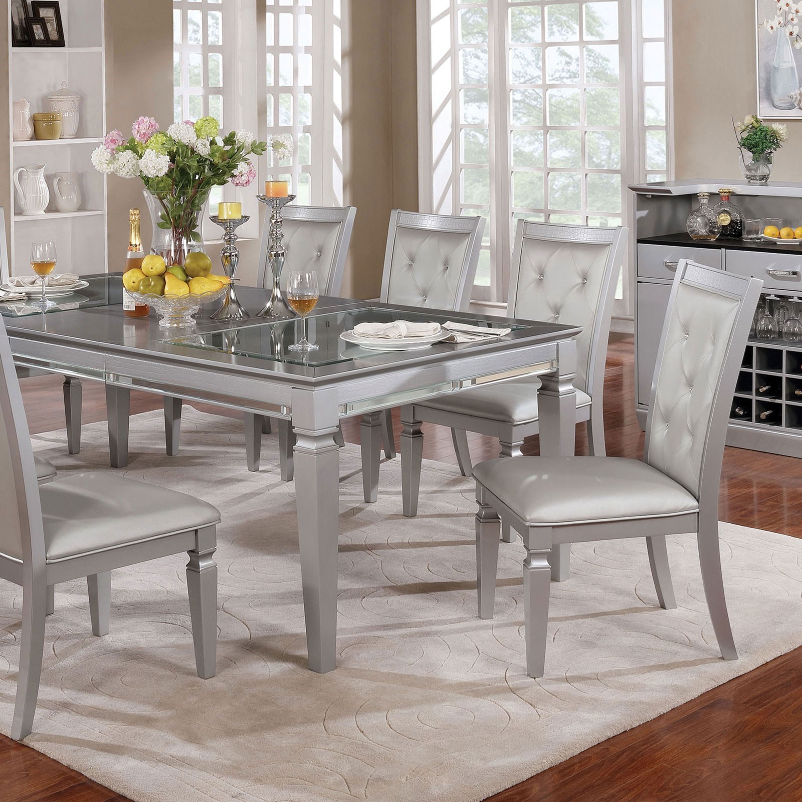 Furniture of America Alena CM3452T Dining Table with Leaf Dream