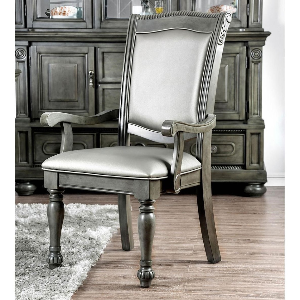 Furniture of America - FOA Alpena Set of 2 Arm Chairs