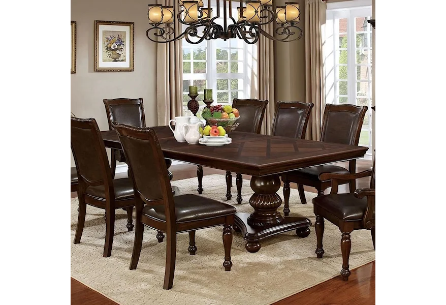 Alpena Dining Table by Furniture of America at Dream Home Interiors