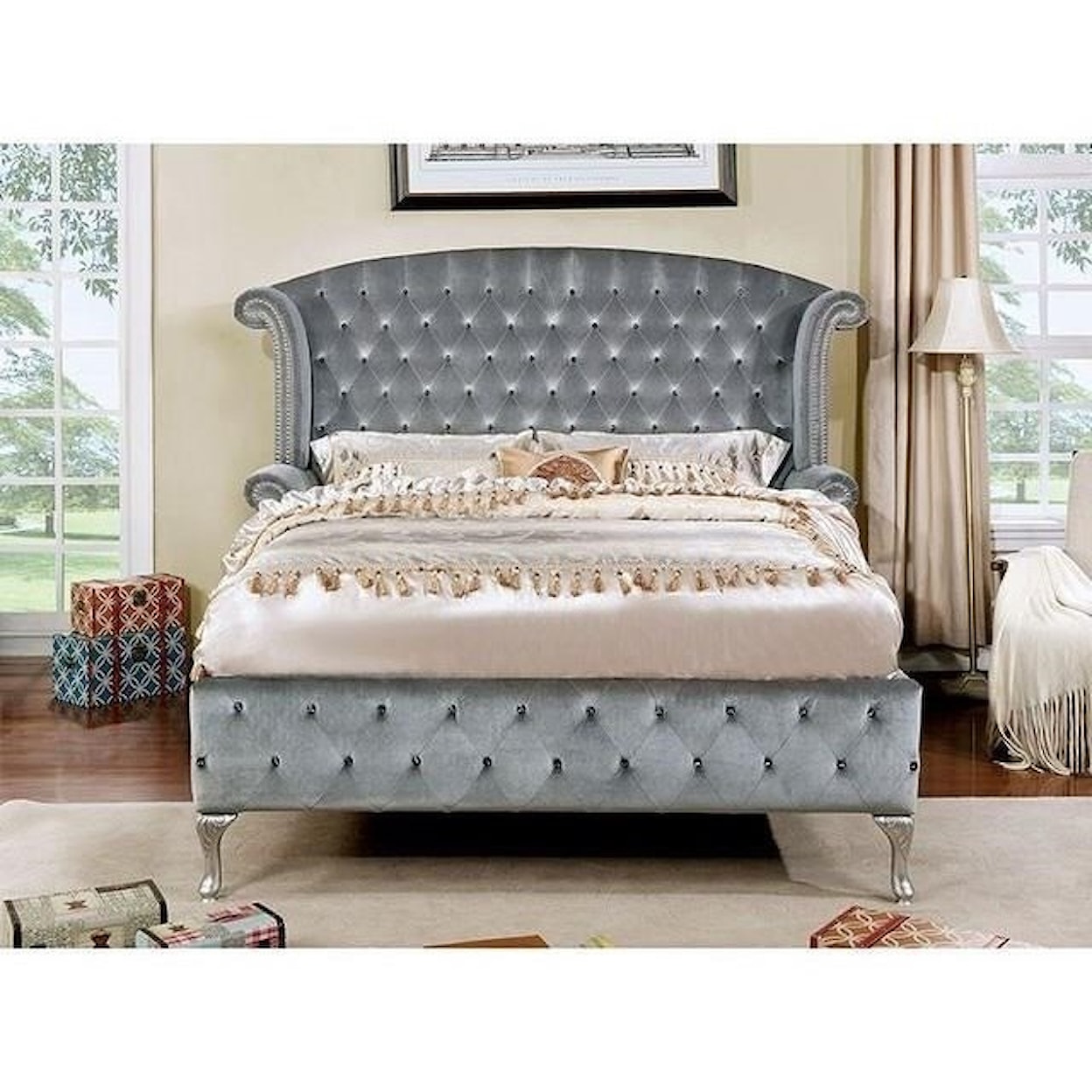 Furniture of America - FOA Alzir King Bed