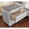 FUSA Alzir 2-Drawer Nightstand with Button Tufting