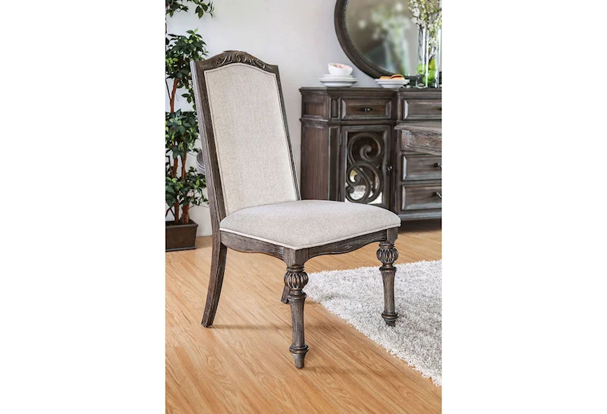 Arcadia Set of 2 Side Chairs by Furniture of America at Dream Home Interiors