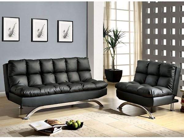 Futon Sofa + Chair