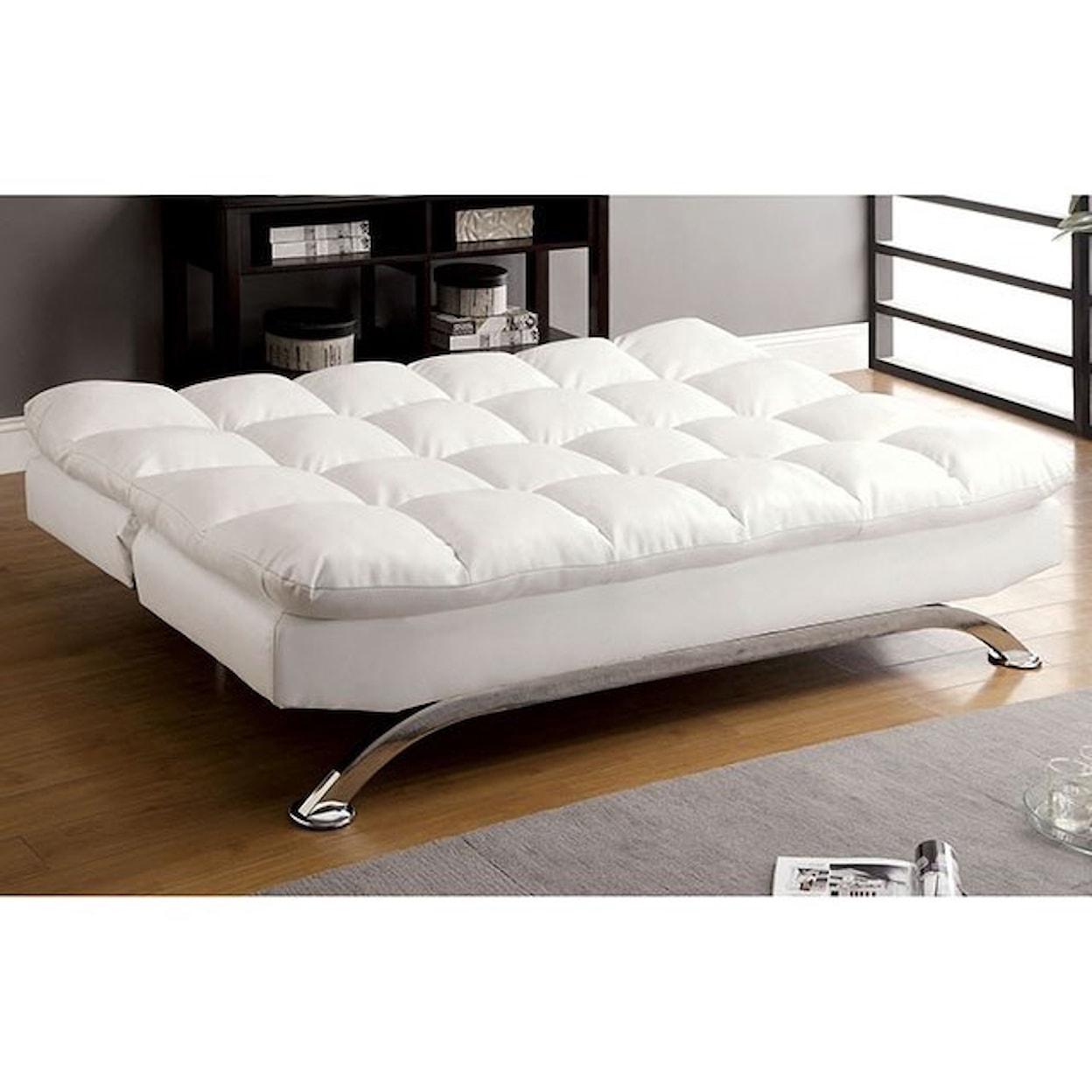 FUSA Aristo Leatherette Futon Sofa