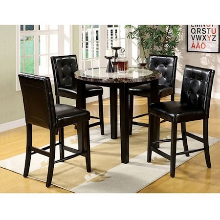 5 Piece Counter Height Table and Stool Set