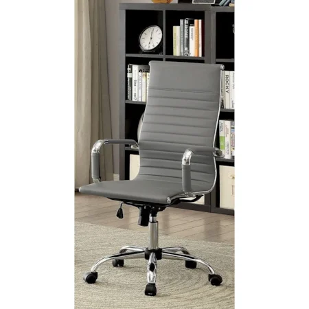 Contemporary High Back Office Chair with Casters