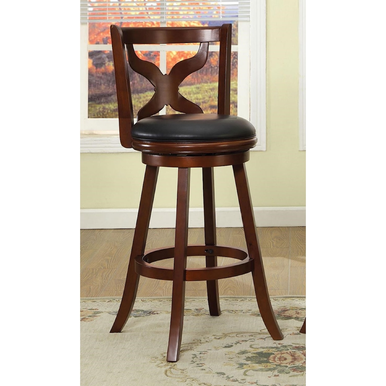 Furniture of America Baltic 29" Swivel Bar Stool