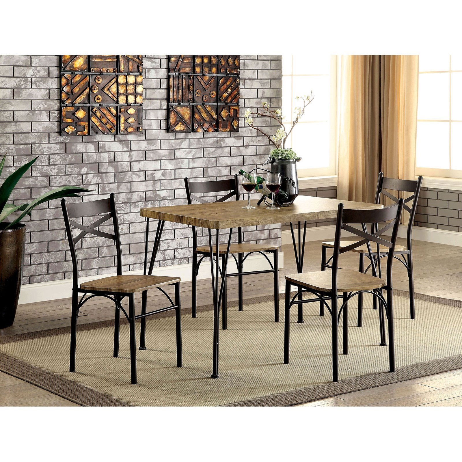 Furniture of America Banbury CM3279T 43 5PK 5 Piece Wood and Metal