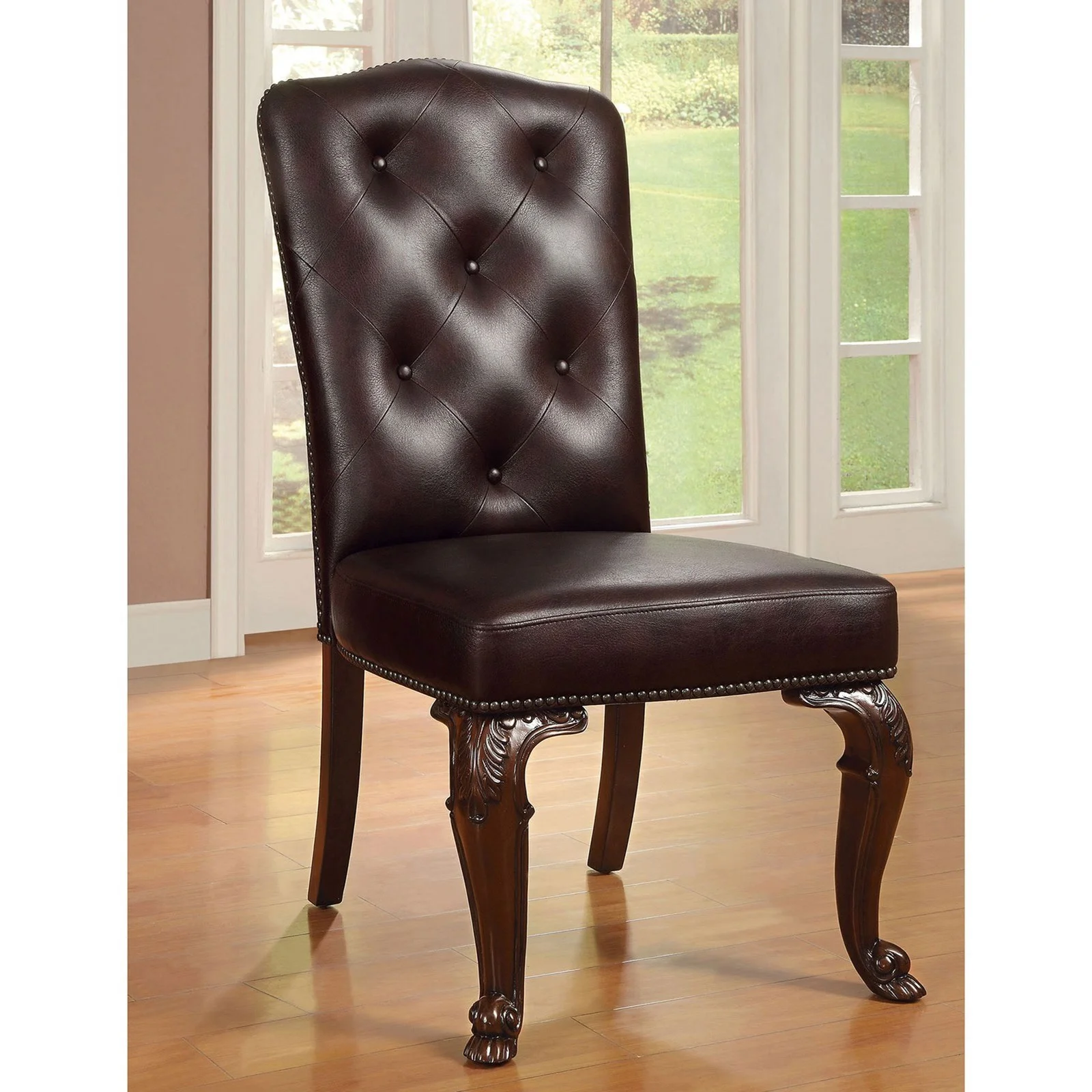 Furniture of America FOA Bellagio CM3319LSC2PK Set of 2 Leatherette