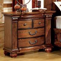 Traditional Nightstand with Felt-Lined Drawer