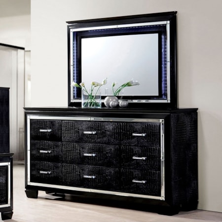 Dresser + Mirror Set
