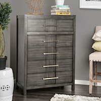 Transitional 5 Drawer Chest