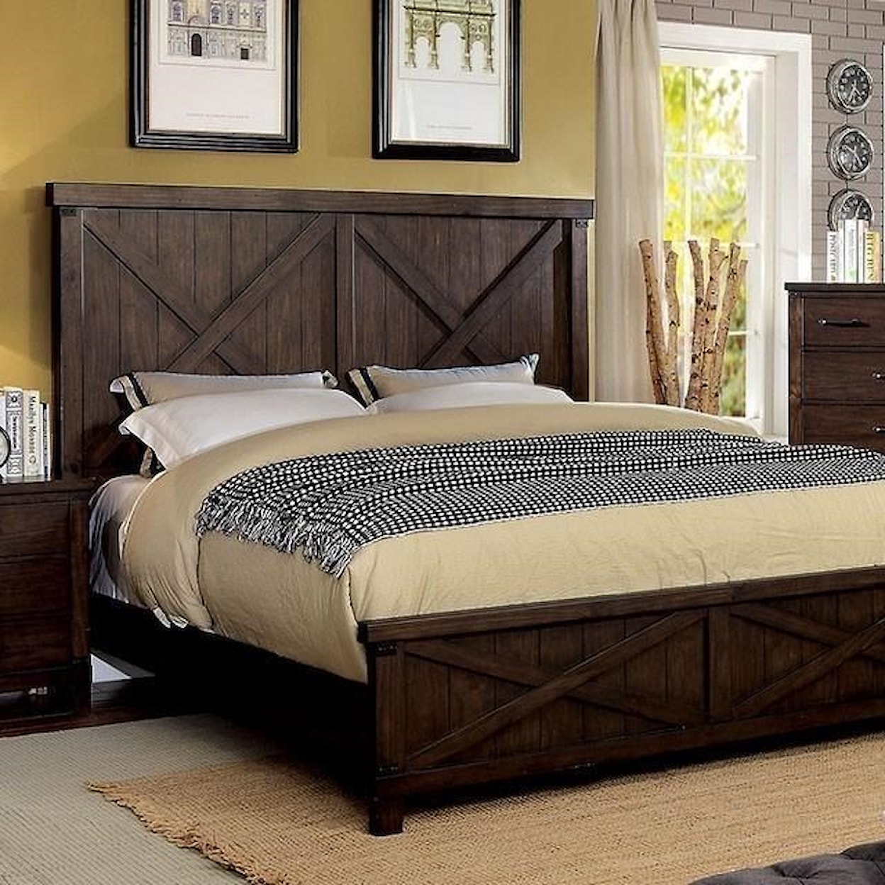 Furniture of America - FOA Bianca King Bed