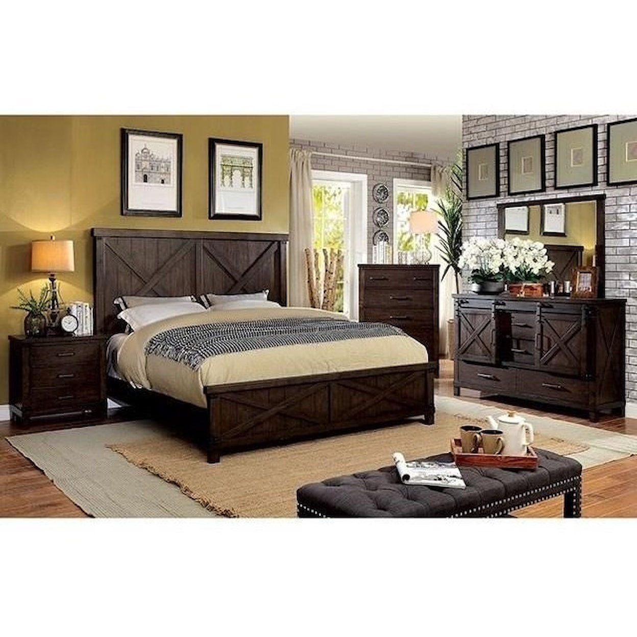 Furniture of America Bianca King Bed