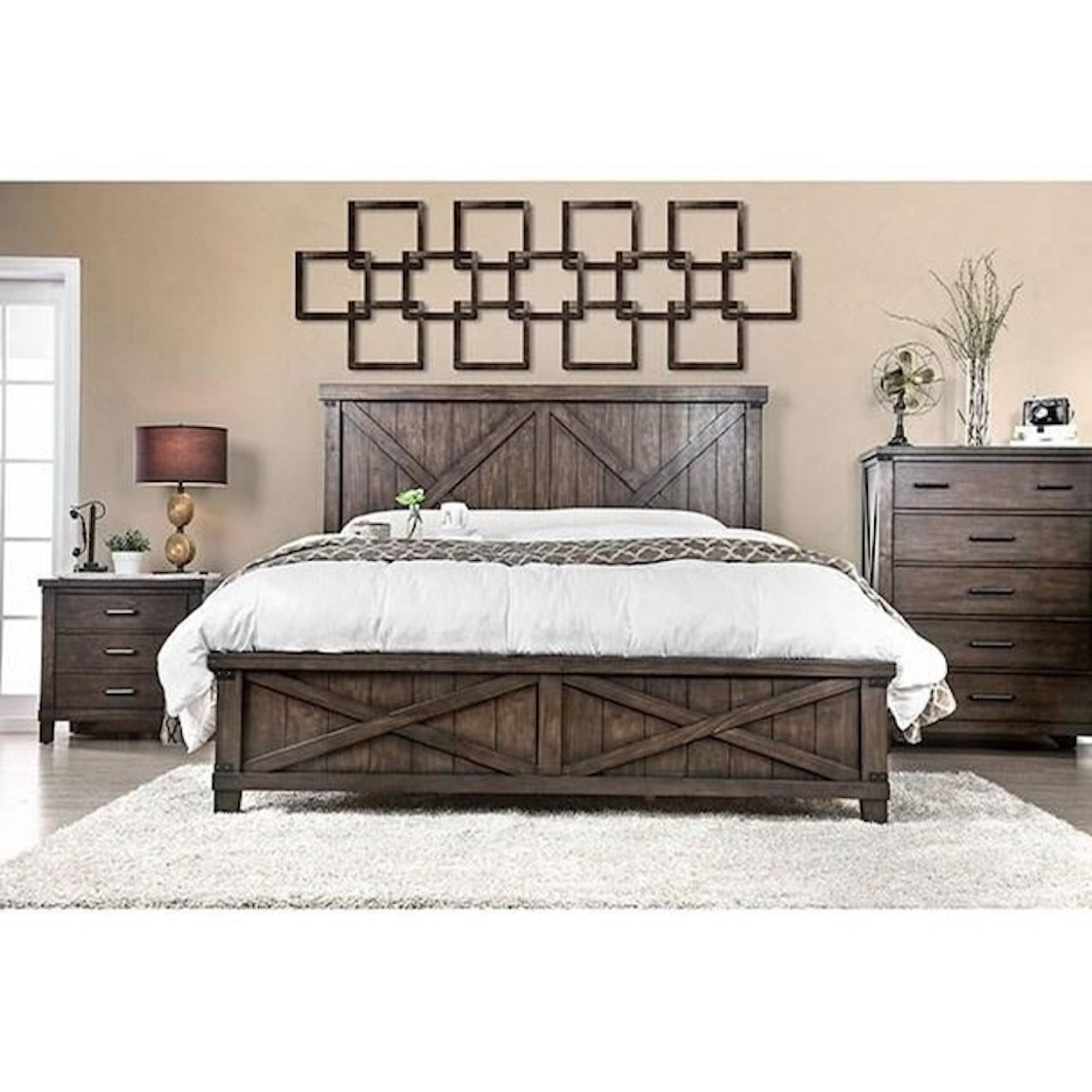 Furniture of America - FOA Bianca King Bed