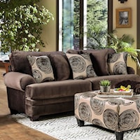 Traditional 2-Seater Sofa with Rolled Arms