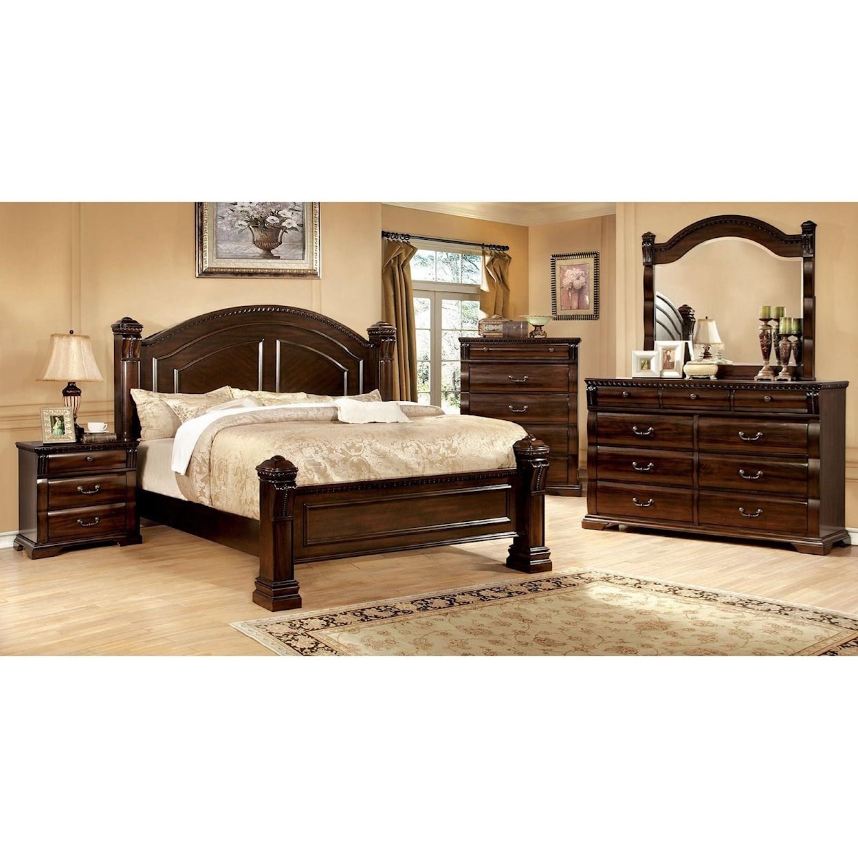 Furniture of America Burleigh California King Bed