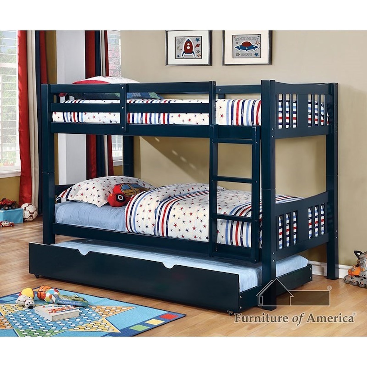 Furniture of America Cameron Twin over Twin Bunk Bed