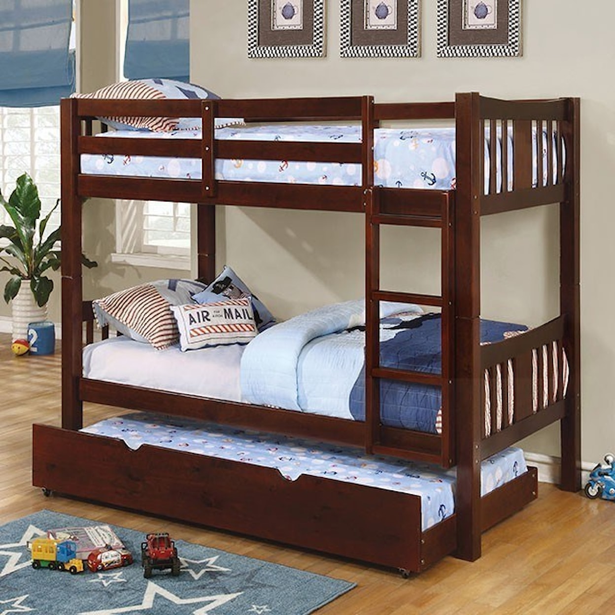 Furniture of America Cameron Full over Full Bunk Bed
