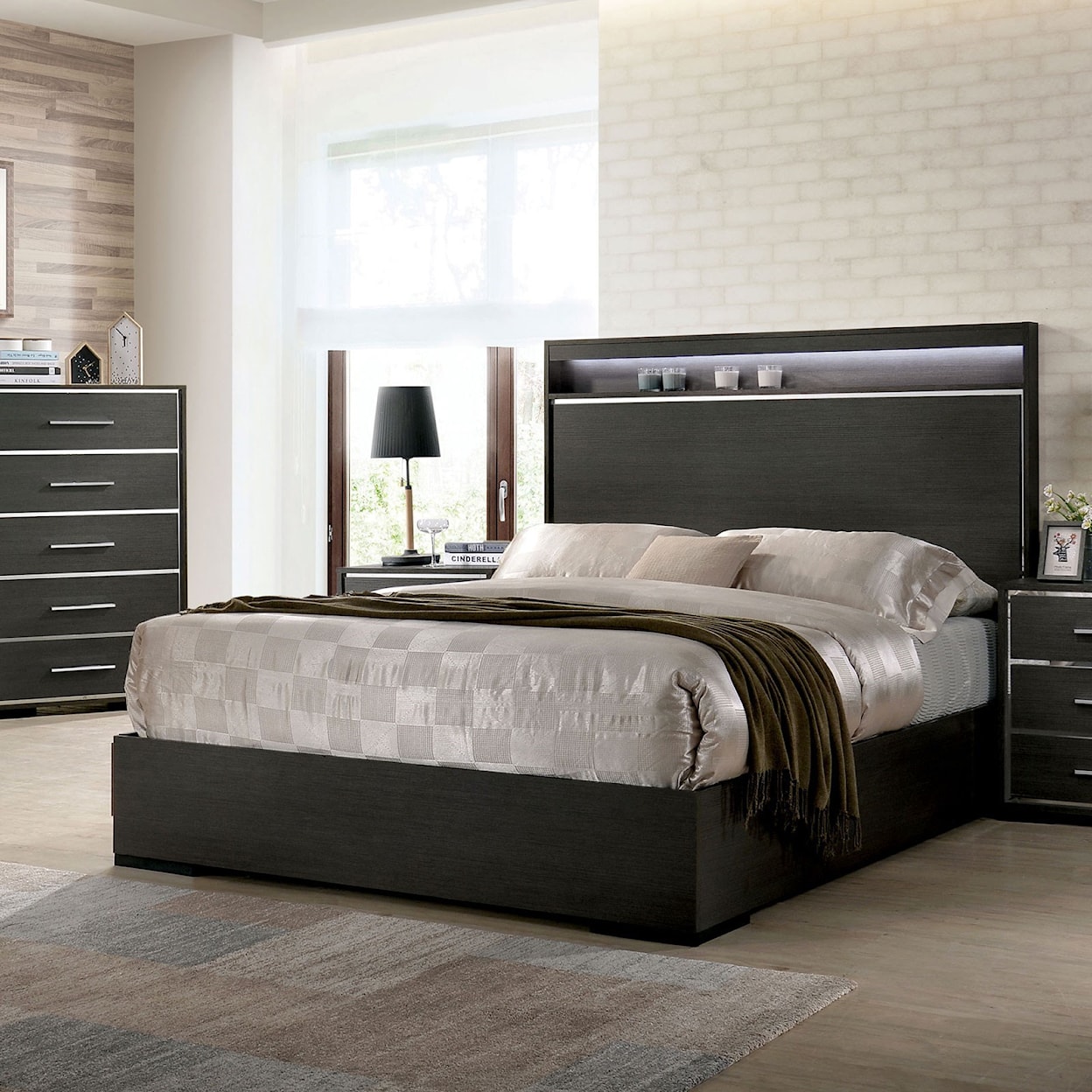 Furniture of America Camryn King Panel Bed