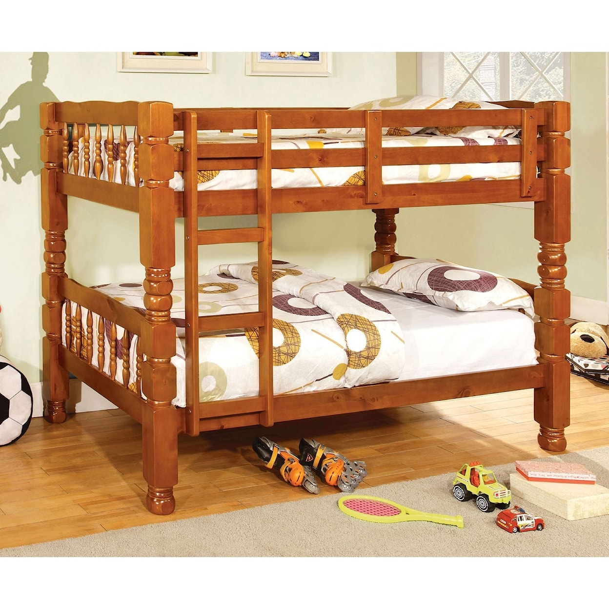 Furniture of America - FOA Carolina Twin-over-Twin Bunk Bed