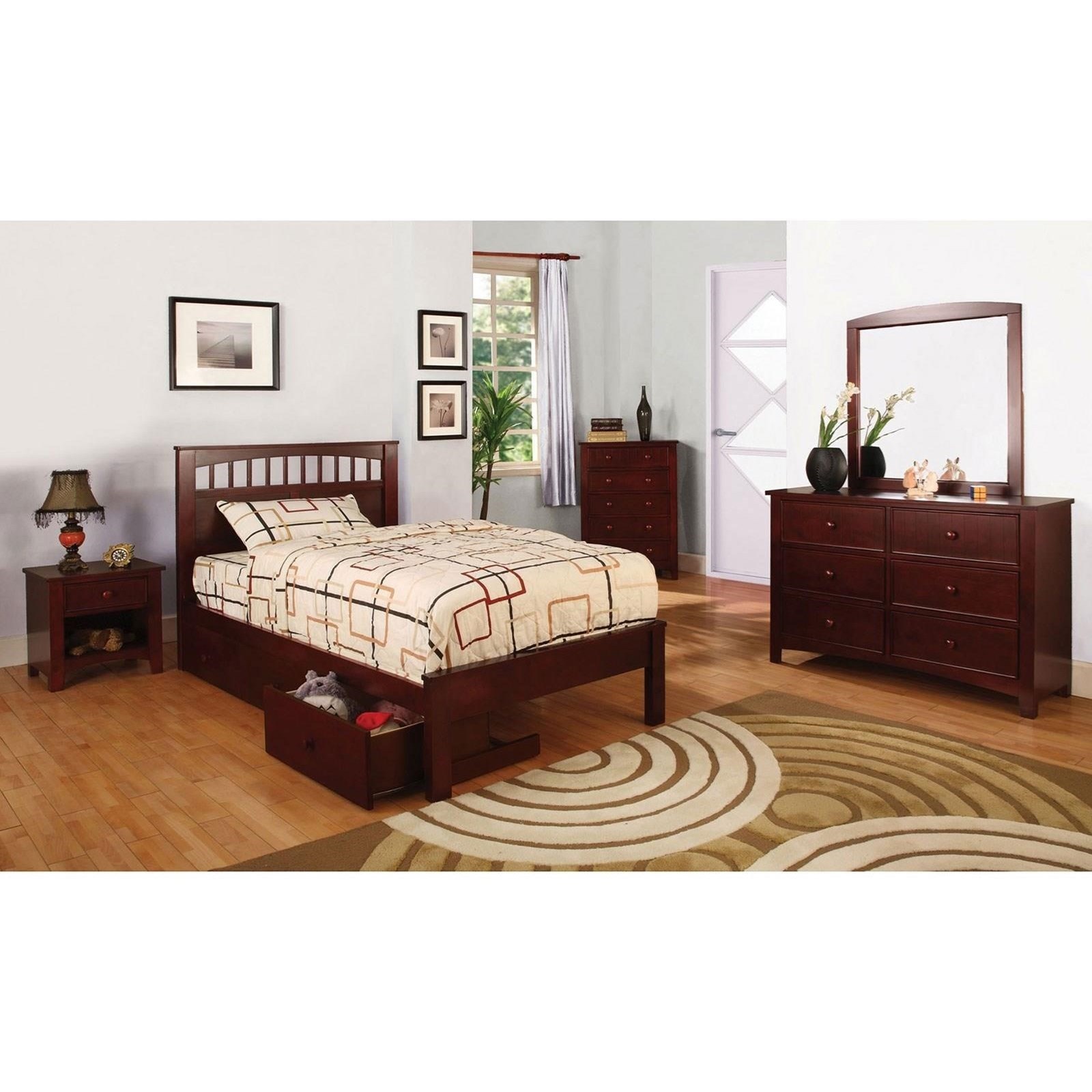 Furniture of America Carus Twin Bed