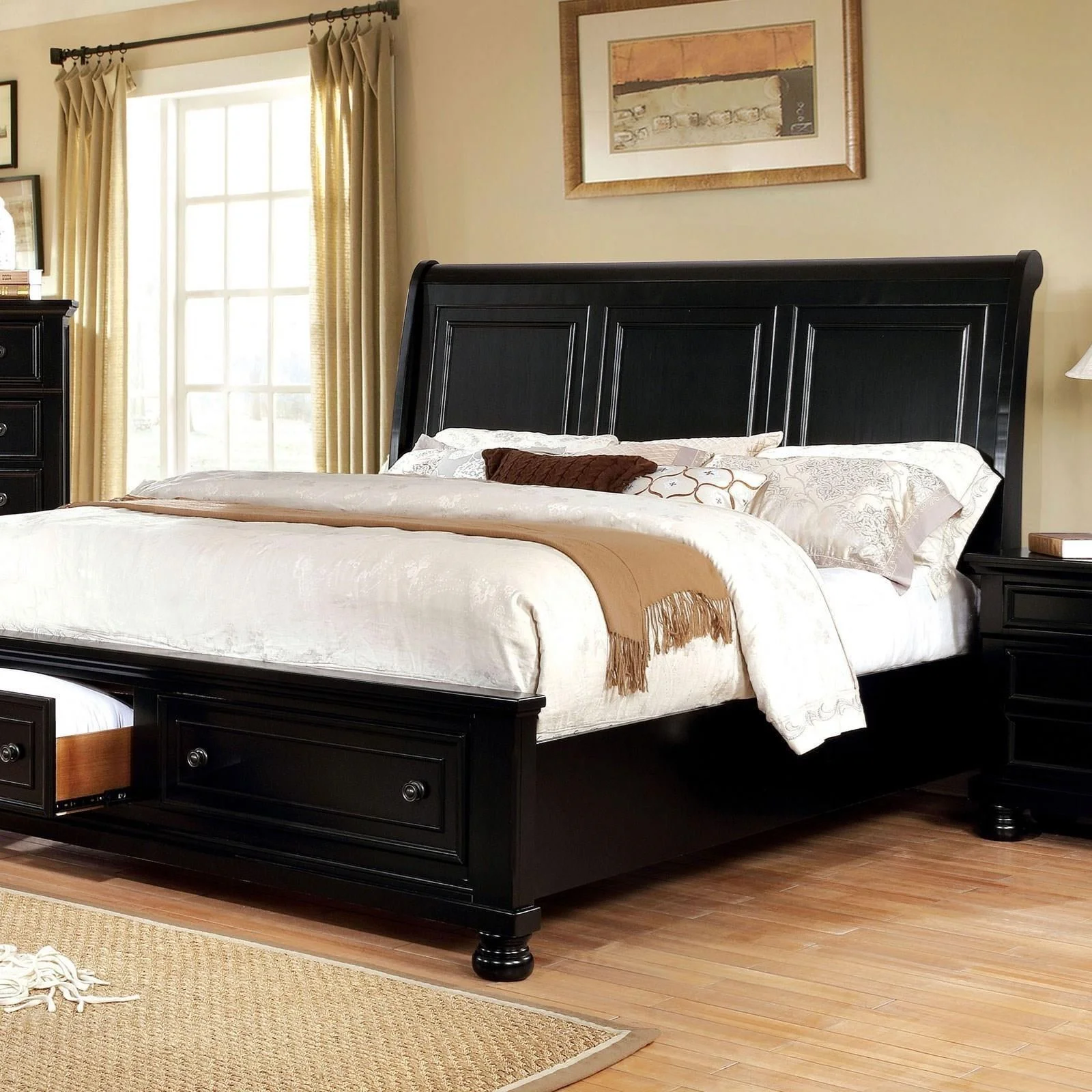 Furniture of America Castor CM7590BKCKBED California King Bed