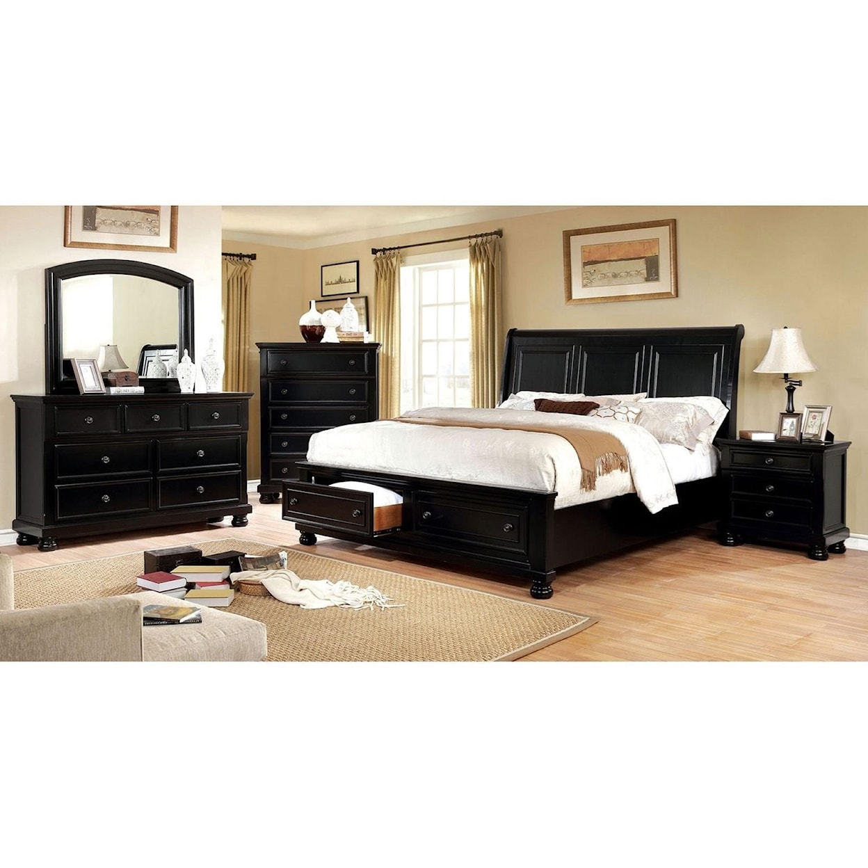 Furniture of America Castor King Bed