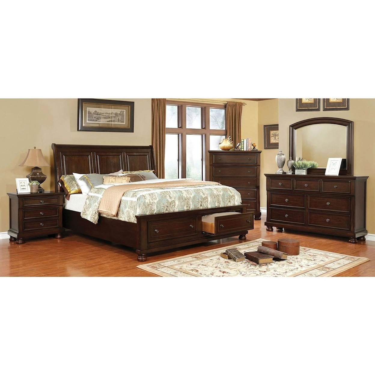 Furniture of America - FOA Castor King Bed