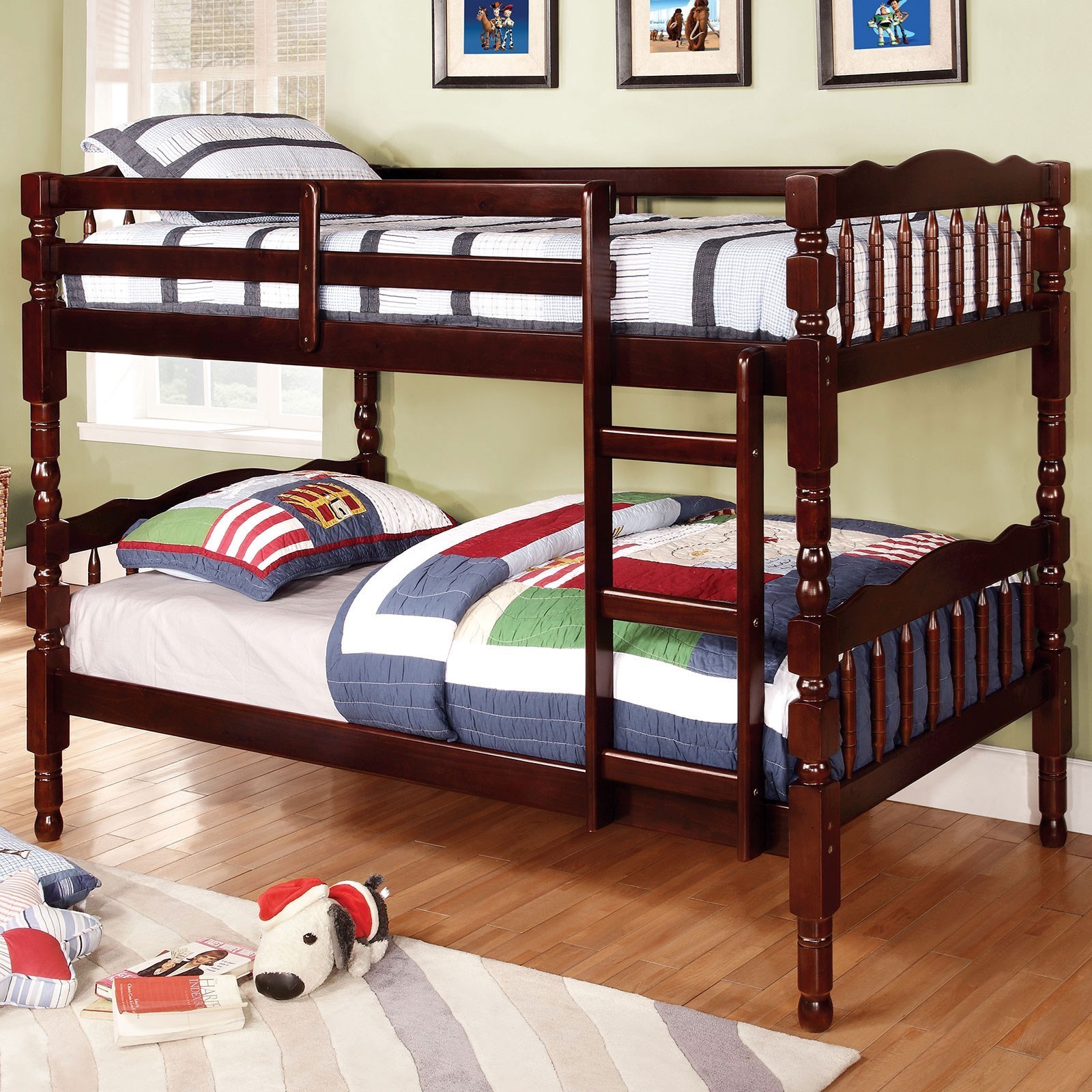 Furniture of America Catalina CMBK606EXBED Traditional Twin Over Twin