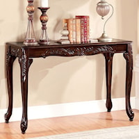 Traditional Sofa Table with Cabriole Legs