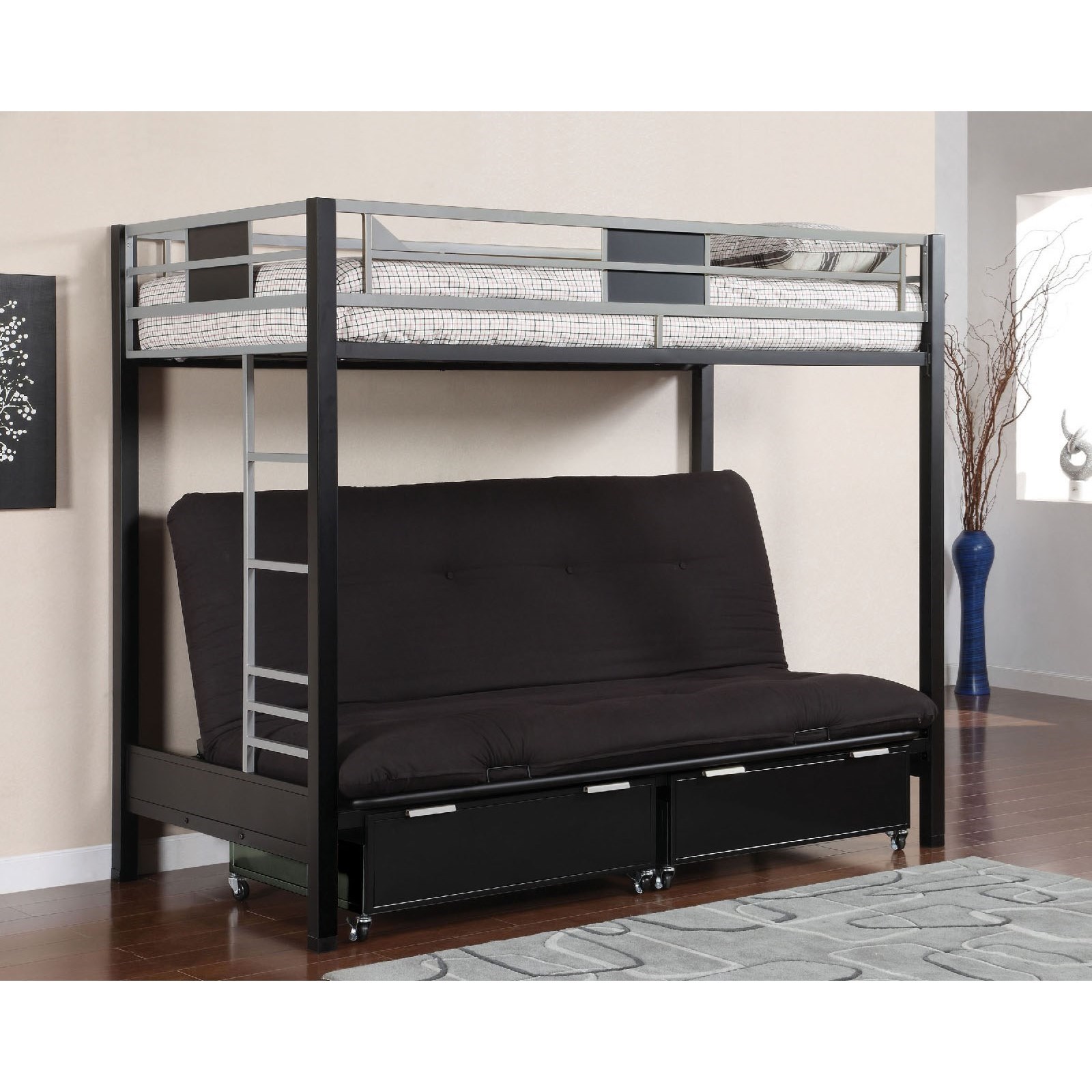 Loft outlet with futon