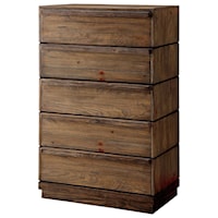 Modern Rustic 5 Drawer Chest