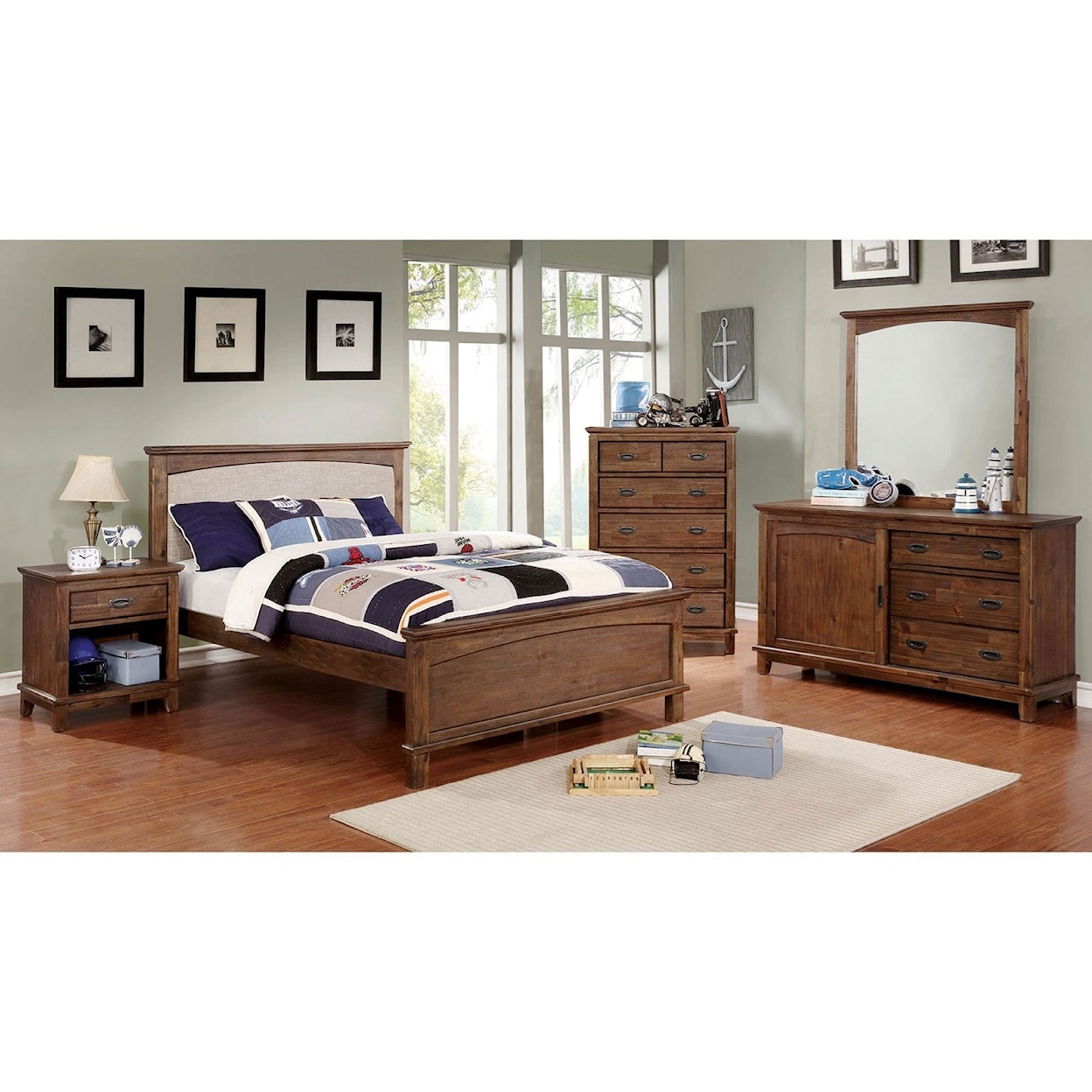 Furniture of America - FOA Colin Transitional Full Bedroom Set