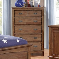 Transitional 6 Drawer Chest