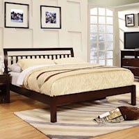 Transitional Queen Sleigh Bed