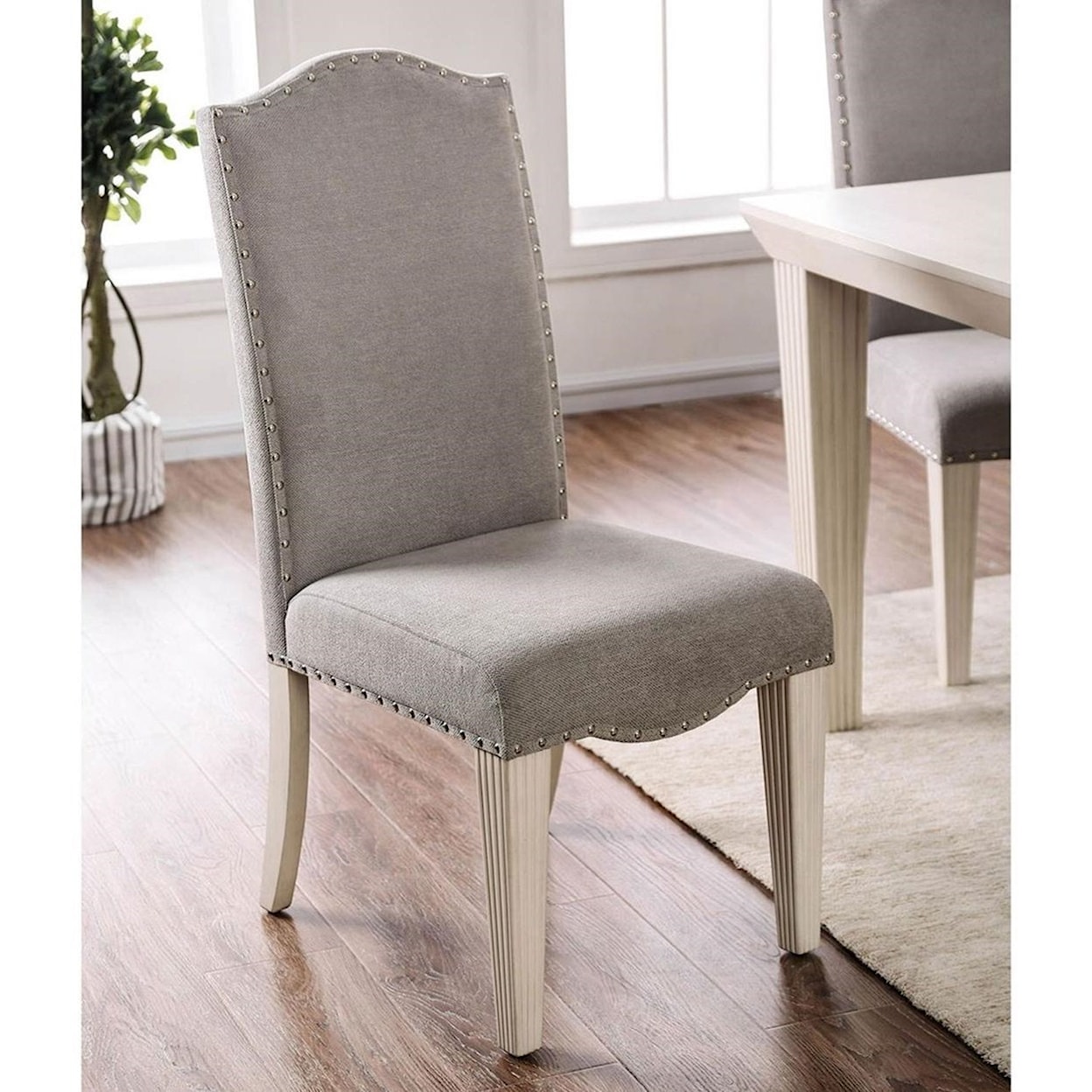 Furniture of America - FOA Daniella Set of 2 Upholstered Side Chairs