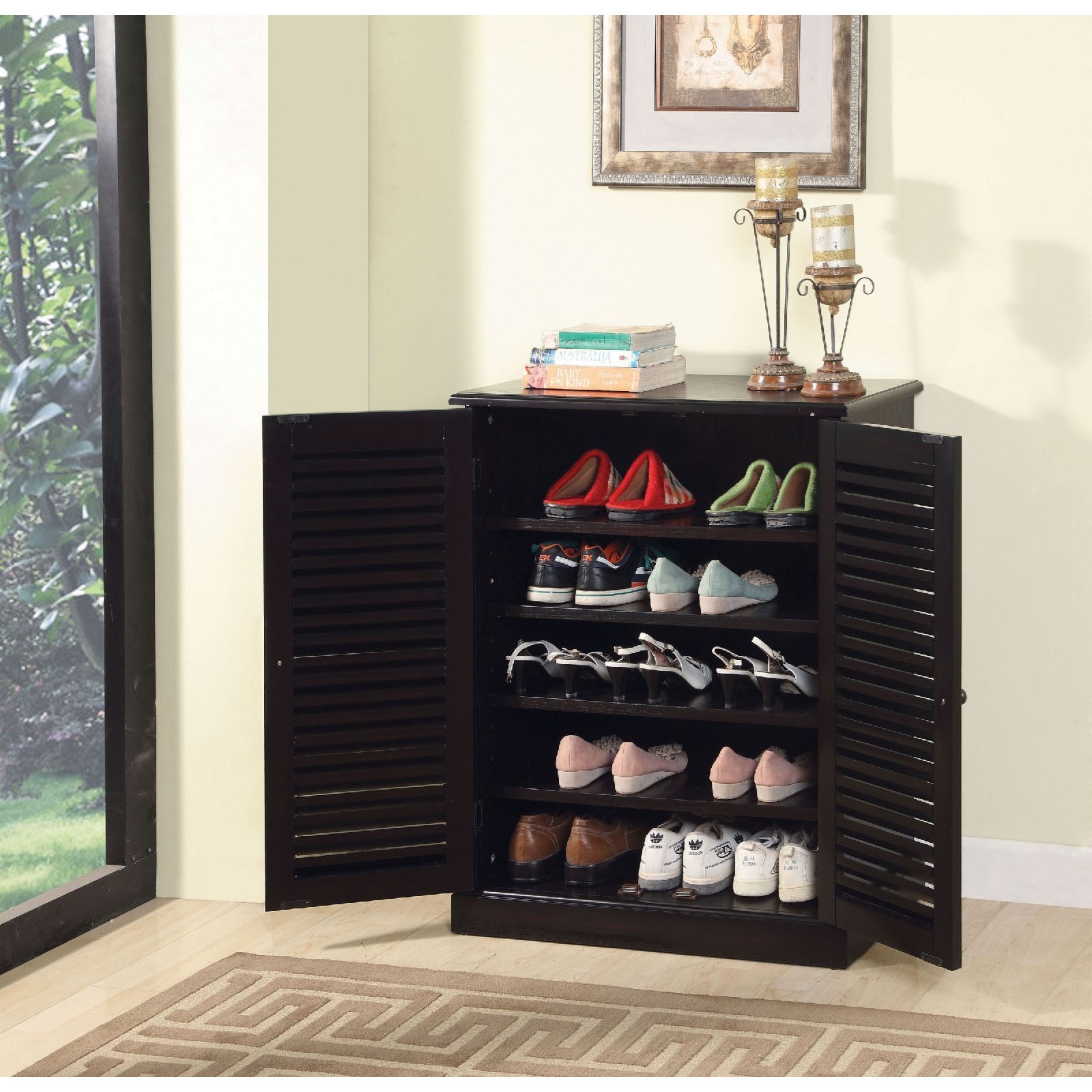 Furniture of america shoe cabinet store