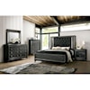 Furniture of America Demetria Cal King Upholstered Bed