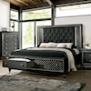 Furniture of America Demetria Cal King Upholstered Storage Bed