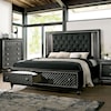 Furniture of America - FOA Demetria King Upholstered Storage Bed