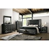 Furniture of America Demetria King Upholstered Storage Bed