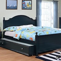 Full Bed with Plank Panel Headboard and Footboard