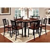 Furniture of America Dover II Table + 6 Side Chairs